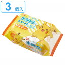 ウェットシート ピカチュウ 純水99.9% 80枚 3個入 ( ウェットティッシュ ポケットモンスター ポケモン ノンアルコール 無香料 3個 手 口元 汚れ ...