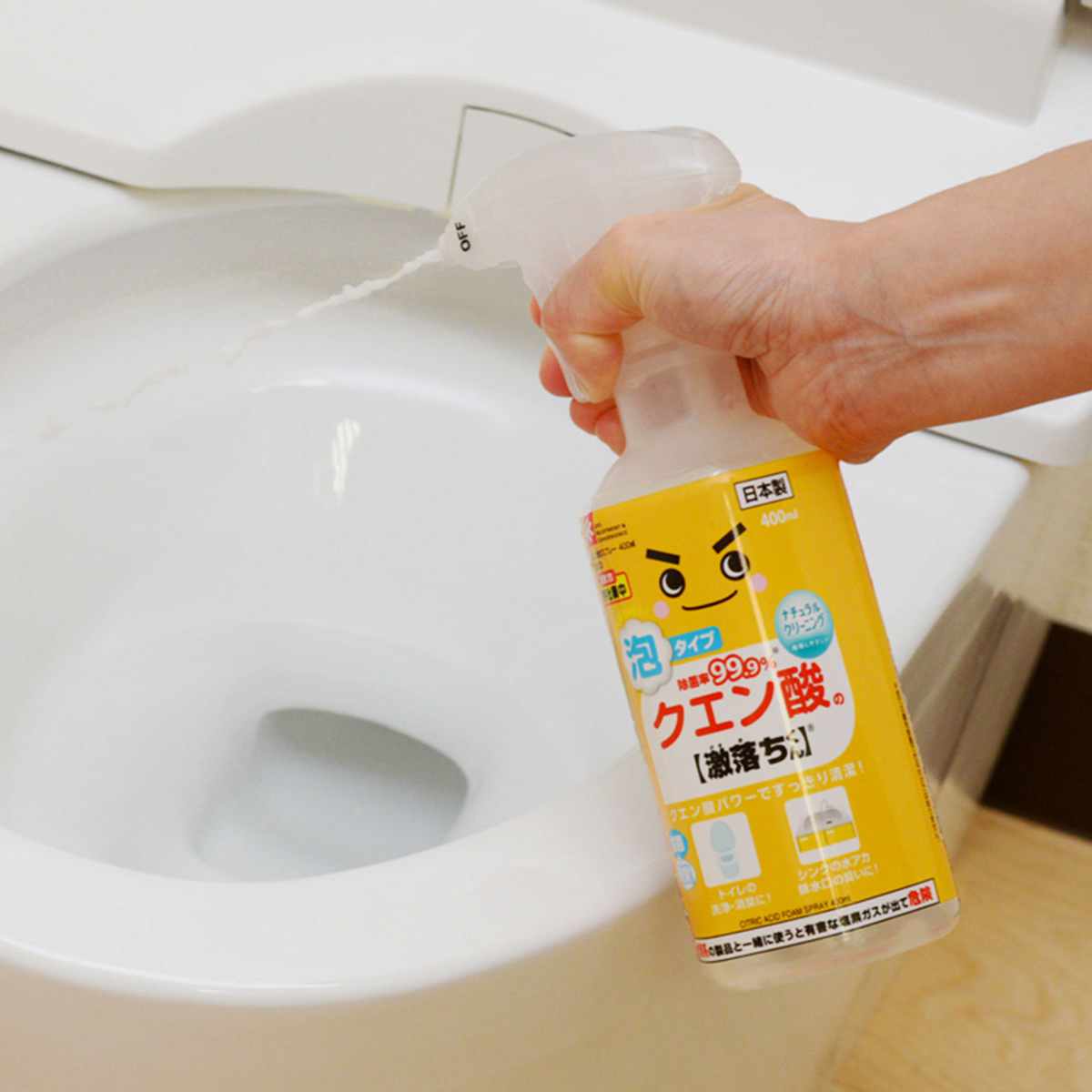 激落ちくん クエン酸 泡スプレー 消臭 除菌 400ml （ げきおちくん 泡タイプ 水回...