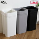ゴミ箱 45L マルチパーパスビン ( ごみ箱 45リットル オープンタイプ 大容量 角型 分別 キッチン リビング 袋止め付き ゴミ袋が見えない シンプル 日...