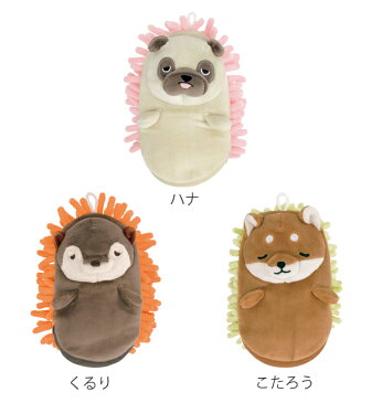 モップ ミトンモップ ねむねむアニマルズ 窓掃除 ほこり取り 手袋 清掃用品 ( お掃除モップ 机 デスク 棚 ホコリ取り 掃除グッズ ハンド グローブモップ 埃 ダスター 雑巾 動物 アニマル ねむねむ 柴犬 パグ イヌ カワウソ )【3980円以上送料無料】