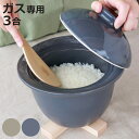 炊飯土鍋 3合炊き ガス火専用 The Chef レンジ対応 オーブン対応 日本製 ロロ ( LOLO ガス火対応 電子レンジ可 オーブン可 土鍋 炊飯鍋 SA...