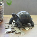 オブジェ リクガメ ペットバンク 貯金箱 ( 置物 動物 雑貨 アニマル リアル 飾る 卓上 ディスプレイ フィギュア マスコット 亀 カメ リアルアニマル リ...