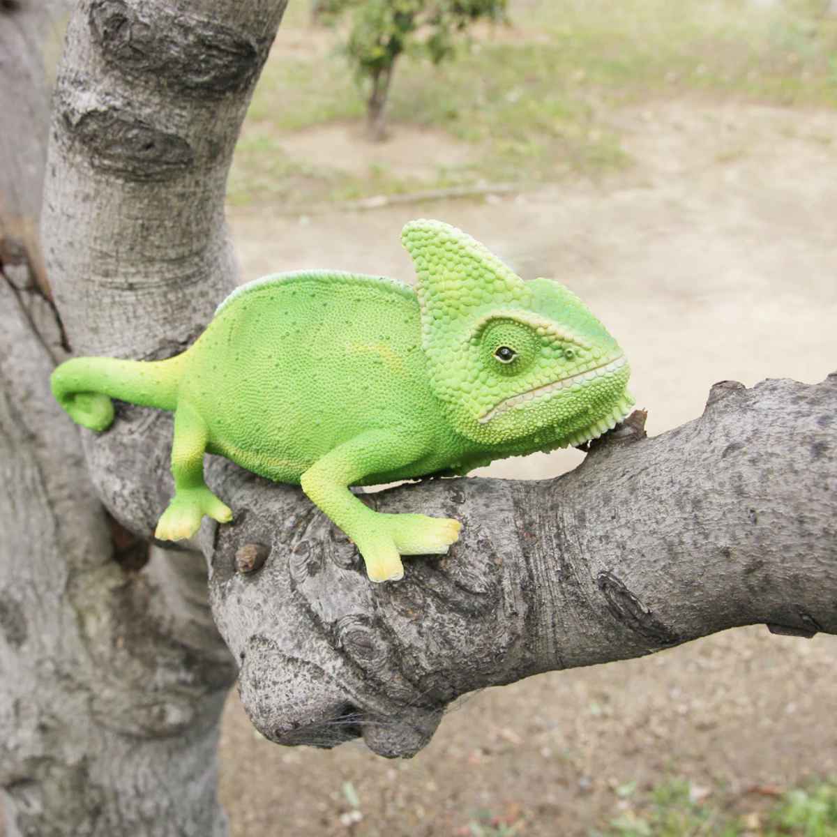 オブジェ カメレオン ペットバンク 貯金箱 （ トカゲ 置物 動物 雑貨 アニマル リアル 飾る 卓上 ディスプレイ フィギュア マスコット リアルアニマル リビング 机上 オーナメント インテリア ギフト かわいい ）【3980円以上送料無料】