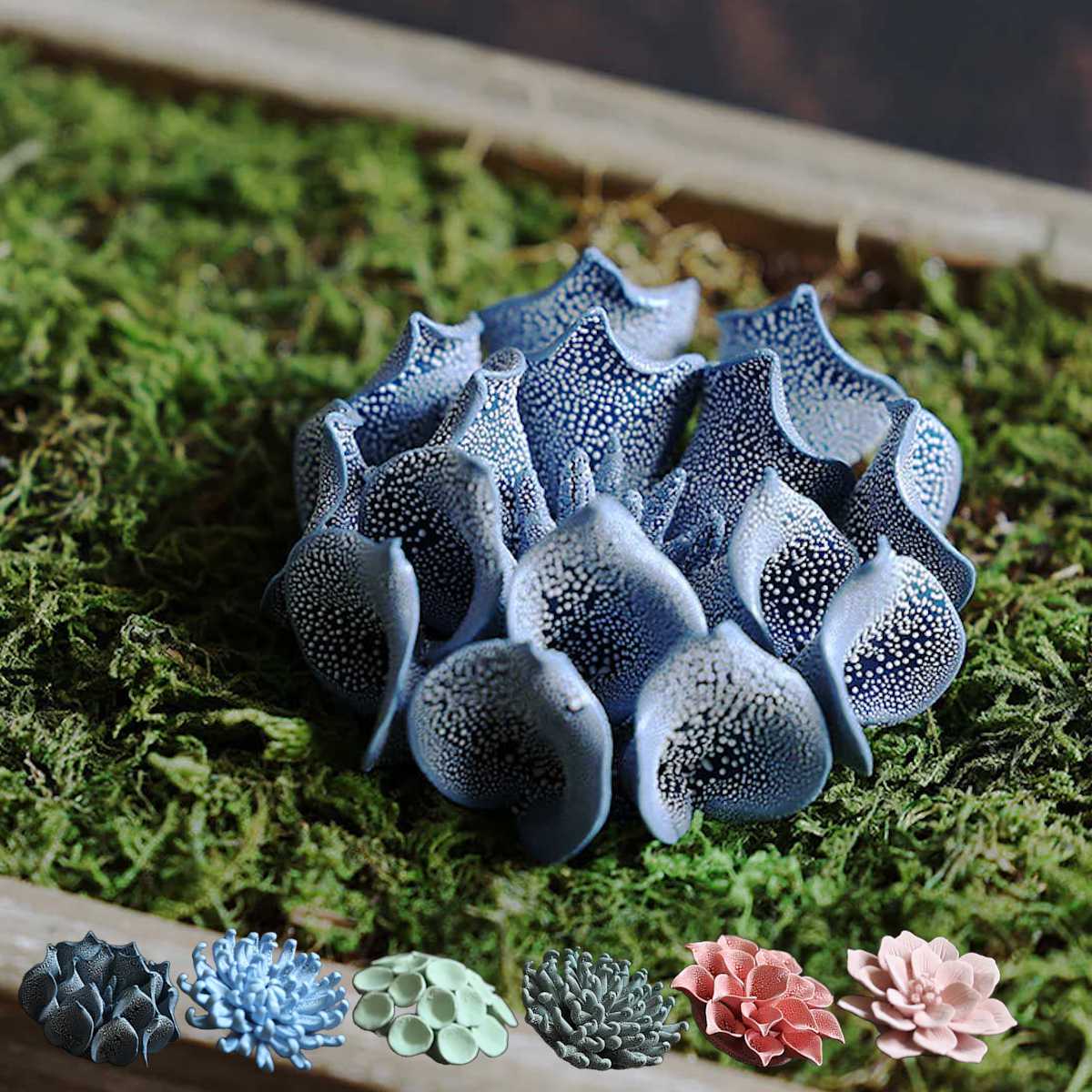 オブジェ 壁掛け ABYSSAL 666 花 植物 造花 （ 置き物 雑貨 オーナメント インテリア 玄関 お花 セラミック 飾る かわいい 可愛い リビング 卓上 机上 ニッチ おしゃれ ）【3980円以上送料無料】