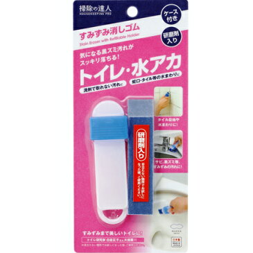 MARNA マーナ 掃除の達人 すみずみ消しゴム ケース付き 掃除クリーナー ( 掃除ブラシ クリーナー 水垢掃除 バスクリーナー お風呂掃除 浴室ブラシ 掃除用品 ) 【4500円以上送料無料】