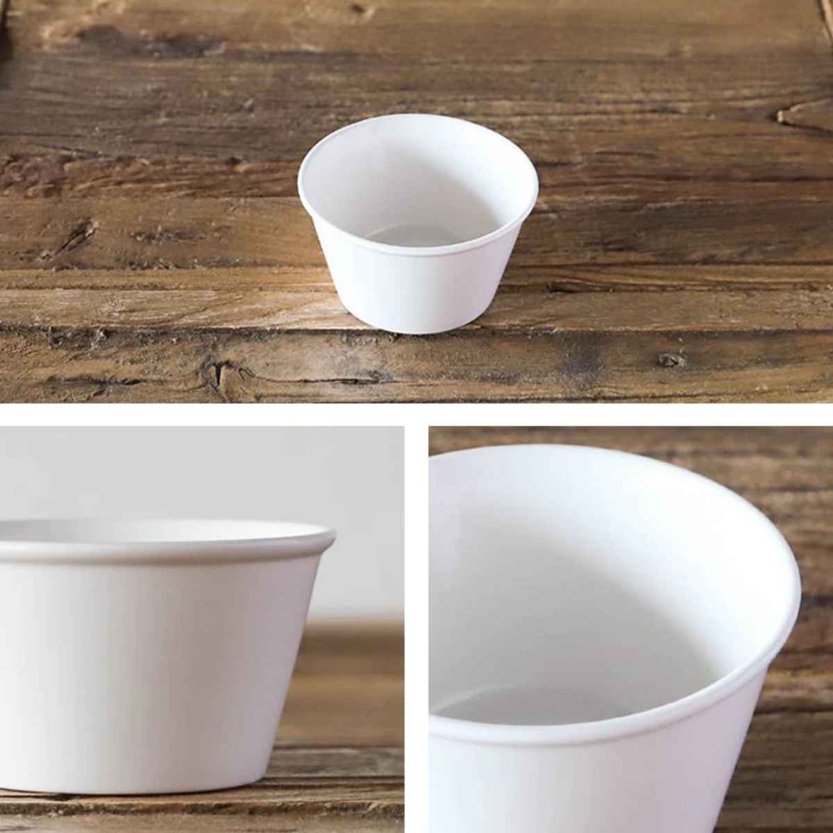 ココット 9cm 軽量強化磁器 fortemore フォルテモア （ 食洗器対応 電子レンジ対応 オーブン対応 小鉢 ラメキン ボウル 白 軽い 強化 軽量 割れにくい スフレ プリン ソース 副菜 食器 おしゃれ ）【3980円以上送料無料】 colorfulbox-10051286 お弁当グッズのカラフルボックス サンプル画像3