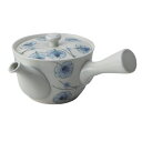 急須 305ml 広口 松葉 茶こし付き ティーポット 陶器製 ( 横手型急須 片手 お茶 ポット 茶こし 横手型 陶器 ストレーナー 茶漉し付き お茶用品 上...