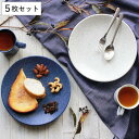 プレート 25cm ウェークエンドブロウ Weekend Blow 皿 食器 洋食器 硬質磁器 同色5枚セット ブルー ( 食洗機対応 電子レンジ対応 大皿 メ...