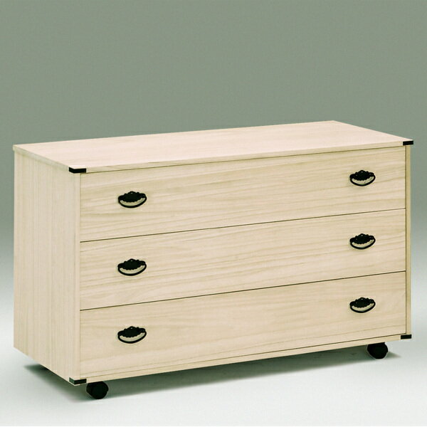 総桐チェスト 3段 クローゼット収納 キャスター付 日本製 幅100cm （ 桐タンス タンス たんす 箪笥 桐..