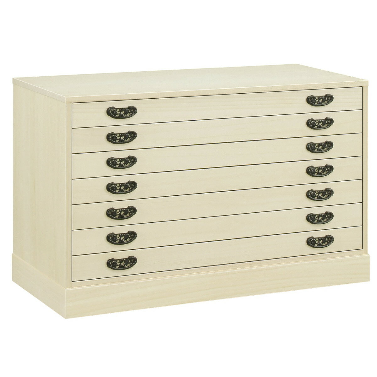 総桐 着物たんす 7段 ろうびき仕上 日本製 幅100cm （ 桐たんす 桐 着物収納 天然木 木製 衣類収納 着物 引出し 完成品 収納 桐箪笥 桐タンス 国産 収納ケースチェスト 和箪笥 ） 【3980円以上送料無料】