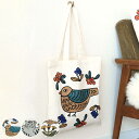 エコバッグ 松尾ミユキ Tote bag ( トートバッグ 刺繍 おしゃれ レディース かわいい A4 マイバッグ マチ無し お買い物バッグ ショルダー 肩掛け...