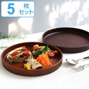 プレート 24cm SEE ディッシュプレート プラスチック 食器 皿 日本製 おしゃれ 同色5枚セット ( 送料無料 電子レンジ対応 食洗機対応 木製風 大皿...