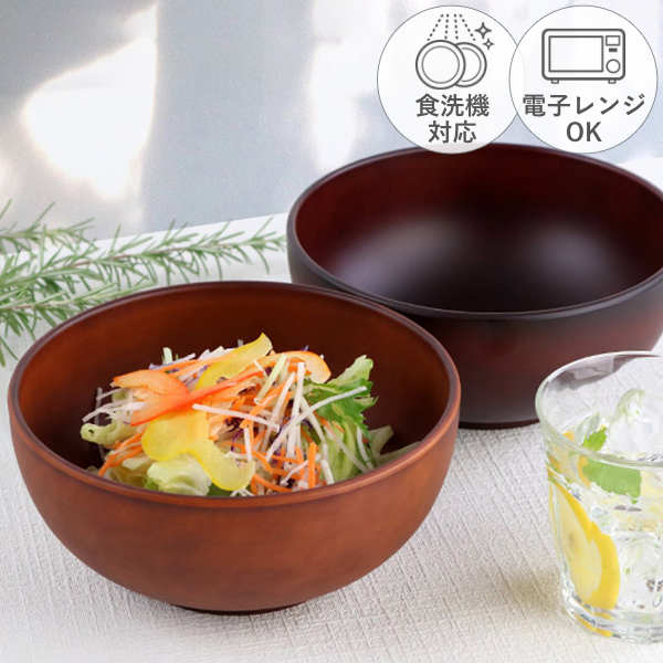 どんぶり 1.5L SEE プラスチック （ 食洗機対応 電子レンジ対応 丼 丼ぶり 麺鉢 木製風 木目調 軽い 割れにくい ボウル 中鉢 カフェ風 普段使い おしゃれ 日本製 ）【3980円以上送料無料】