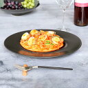 プレート 29.5cm M.STYLE スウィーツパレット ブラック 皿 食器 洋食器 磁器 美濃焼 日本製 ( 食洗機対応 電子レンジ対応 大皿 丸 ラウンド メイン皿 太リム ワンプレート メインディッシュ おしゃれ モダン 黒 ) 【3980円以上送料無料】