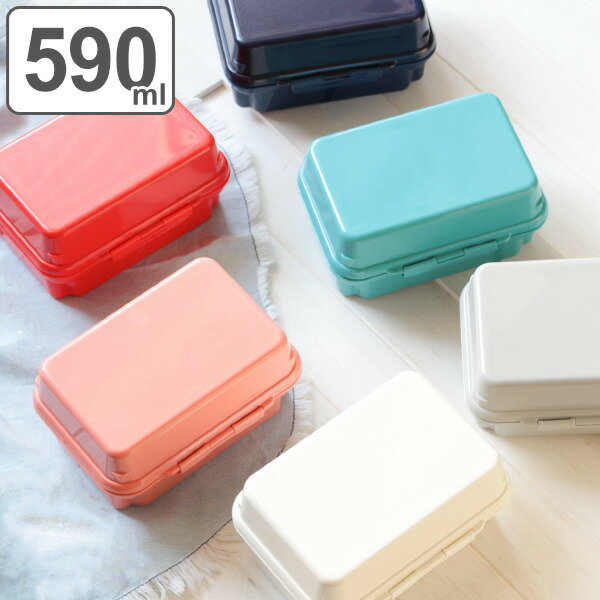 お弁当箱 2段 保冷剤一体型 590ml GEL-COOL plus deli （ ジェルクール プラスデリ 弁当箱 ランチボックス レンジ対応 食洗機対応 レンジOK 食洗機OK お弁当 弁当 保冷蓋 二段 大人 おしゃれ ） 【3980円以上送料無料】のサムネイル
