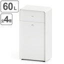 屋内用ゴミ箱 60L プッシュ蓋 ホワイト色 業務用ダストボックス Mseries 中型屑入 ( 法人限定 送料無料 屋内用 分別ゴミ箱 分別 業務用 ゴミ箱 ごみ箱 分別ごみ箱 屋内 ごみばこ 分別用 大容量 60リットル ホワイト 日本製 ) 【3980円以上送料無料】