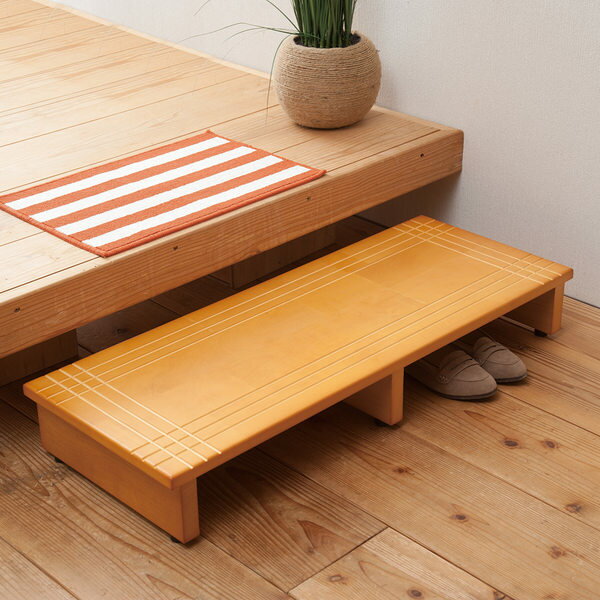 玄関台 踏み台 幅90cm 玄関 ステップ 段差 靴 収納 ( 送料無料 台 玄関踏み台 踏台 木製 完成品 90cm 玄関ステップ 天然木 木目 スリム 省ス...