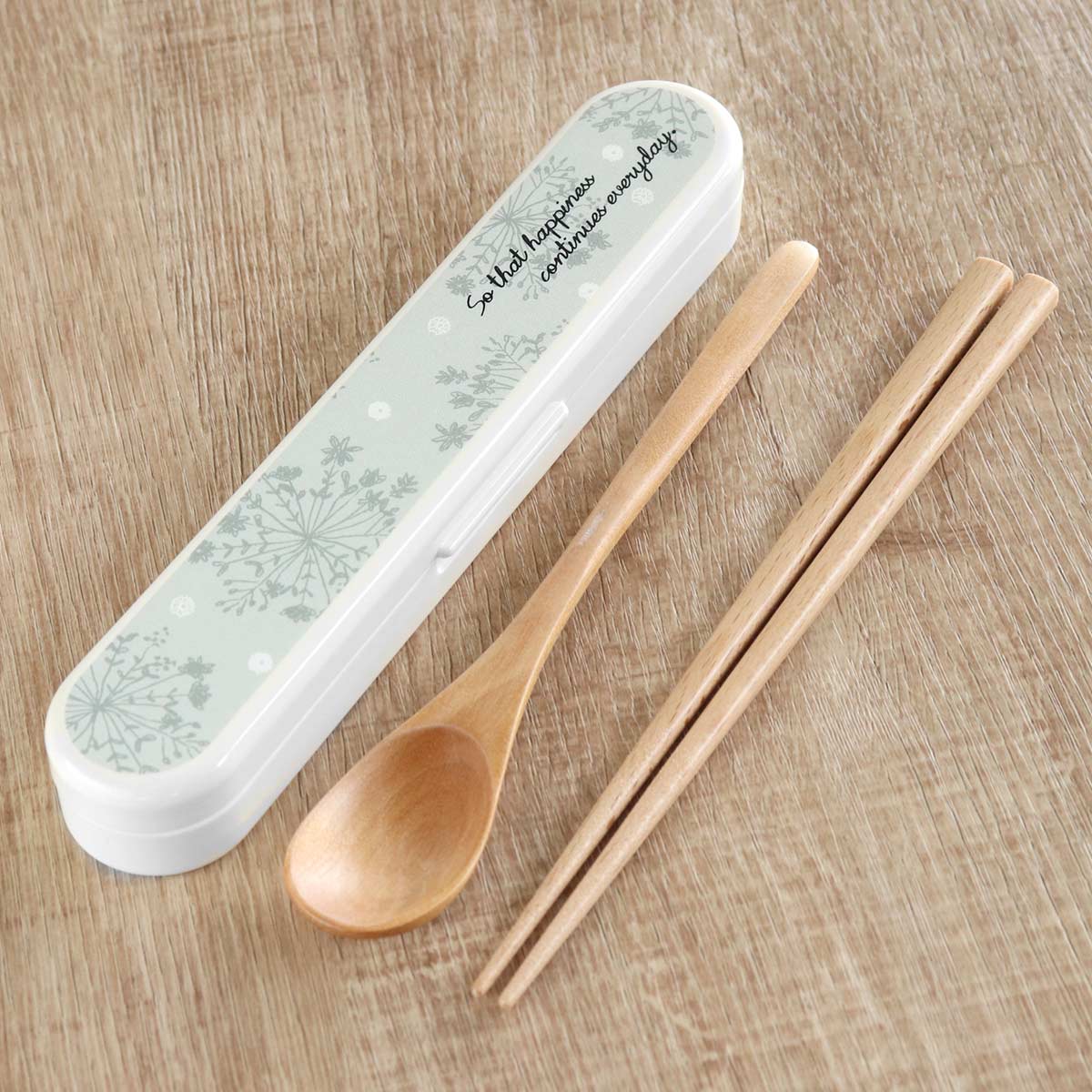 Potter コンビセット クッカ ( スプーン 箸 18cm お箸 カトラリーセット カトラリー セット お弁当用 女子 18センチ 木製 天然木 弁当 お弁...