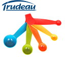 Trudeau 計量スプーン メジャーリングスプーン5pcsセット アソート （ メジャースプーン 計りスプーン 大さじ 小さじ 計量器具 5本セット カラフル かわいい おしゃれ 下ごしらえ 便利 キッチンツール 調理小物 調理器具 ） 【3980円以上送料無料】