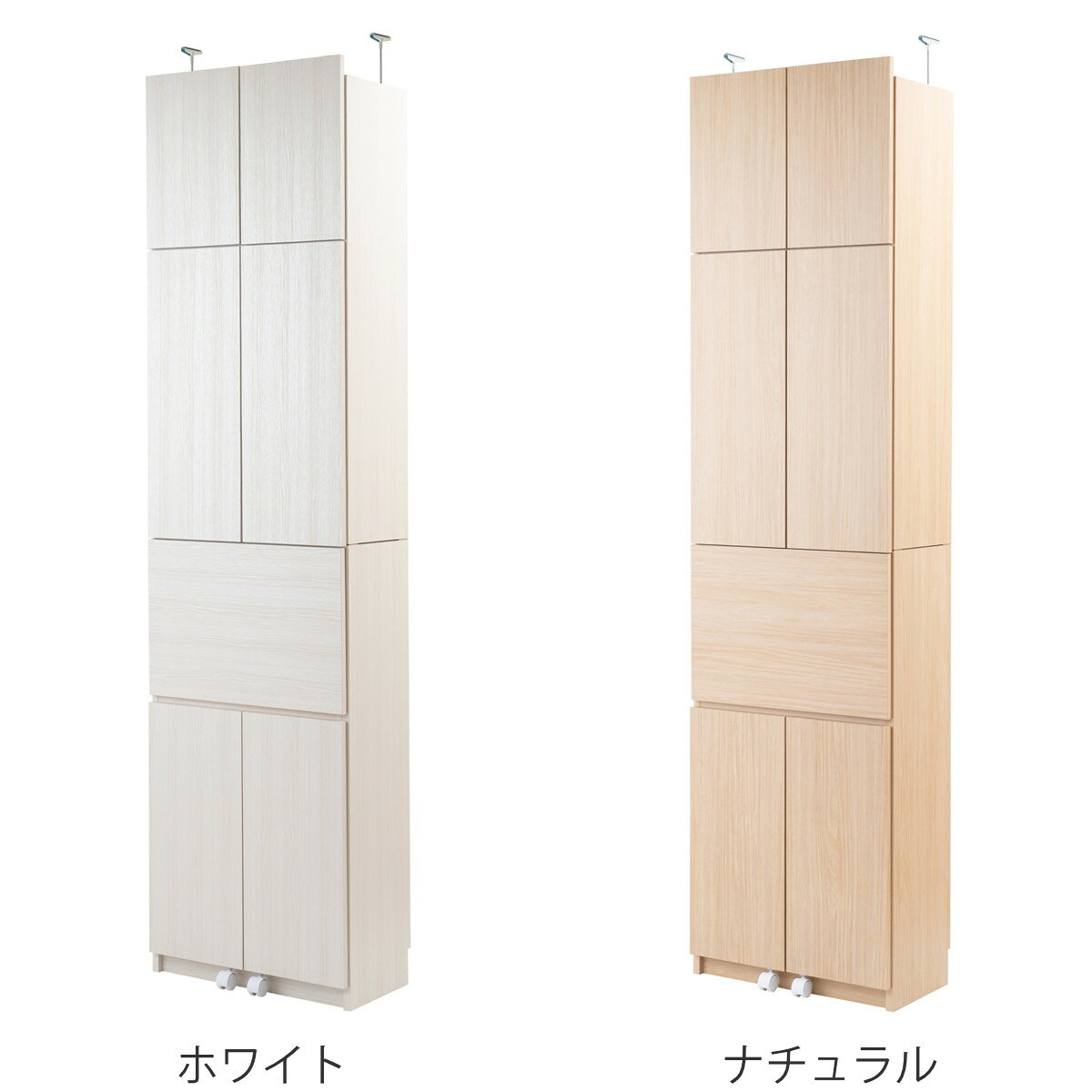 ランドリーチェスト 壁面薄型ランドリーラック デスクタイプ 突っ張り 幅60cm ( 送料無料 洗面所 収納 棚 薄型 キャビネット チェスト 壁面収納 つっぱり すき間収納 ランドリーラック サニタリー収納 サニタリーラック 机 ) 【3980円以上送料無料】 [3]