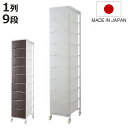 衣装ケース 大量収納プラスチックチェスト 9段 ( 幅36×奥行48×高さ181cm 収納ボックス 引き出し ハイタイプ 収納ケース チェスト タンス 衣類収納...