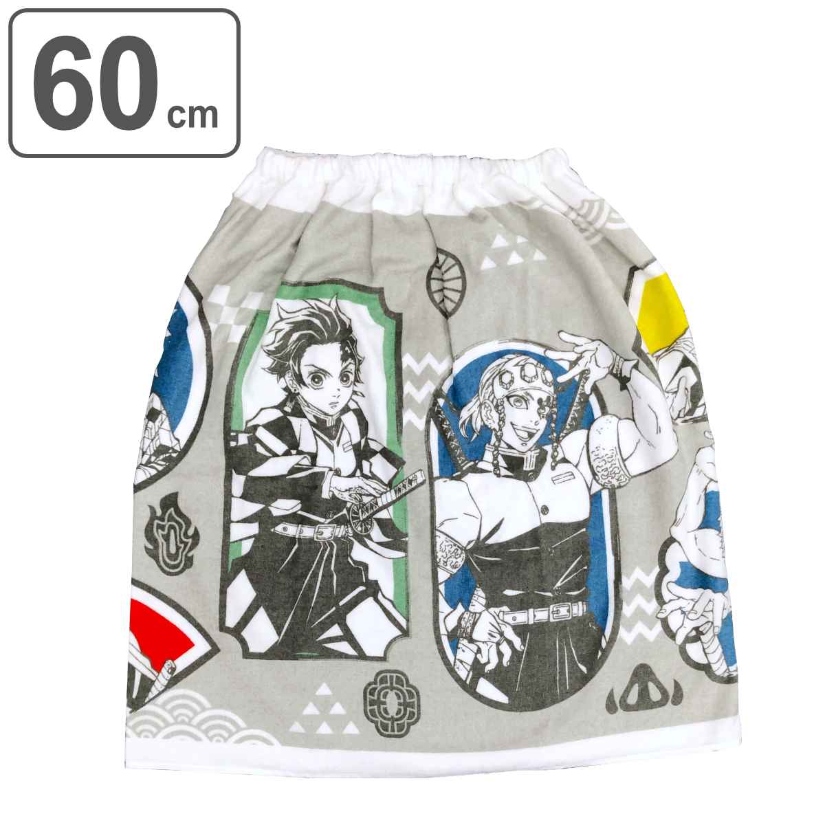 巻きタオル 鬼滅の刃 炭治郎 宇随天元 我妻善逸 60×120cm （ 鬼滅 タオル プール ラップタオル キッズ キャラクター 巻き ビーチタオル 竈門炭治郎 マキタオル 綿100％ プール用タオル 海水浴 吸水 ビーチ ） 【3980円以上送料無料】のサムネイル
