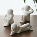 アロマストーン リラックス君 陶器 日本製 ( アロマ アロマオイル 石 芳香剤 かわいい 置き物 インテリア 人型 自然気化 ルームフレグランス フレグランス...