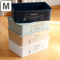 収納ボックス 幅38×奥行27×高さ12cm スヌーピー コレクトBOX M フタ付き ( 収納ケース 収納 プラスチック 小物収納 小物ケース 日本製 小物入れ 小物 ケース ボックス 入れ ふた付き おしゃれ )