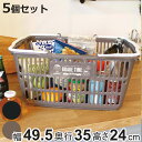 バスケット 収納 エコバスケット 10 買い物かご レジかご 同色5個セット ( カゴ エコバッグ 買い物 かご マイバスケット レジカゴ 屋外 日本製 ショッピング 洗濯カゴ ランドリー アウトドア キャンプ おもちゃ )【3980円以上送料無料】