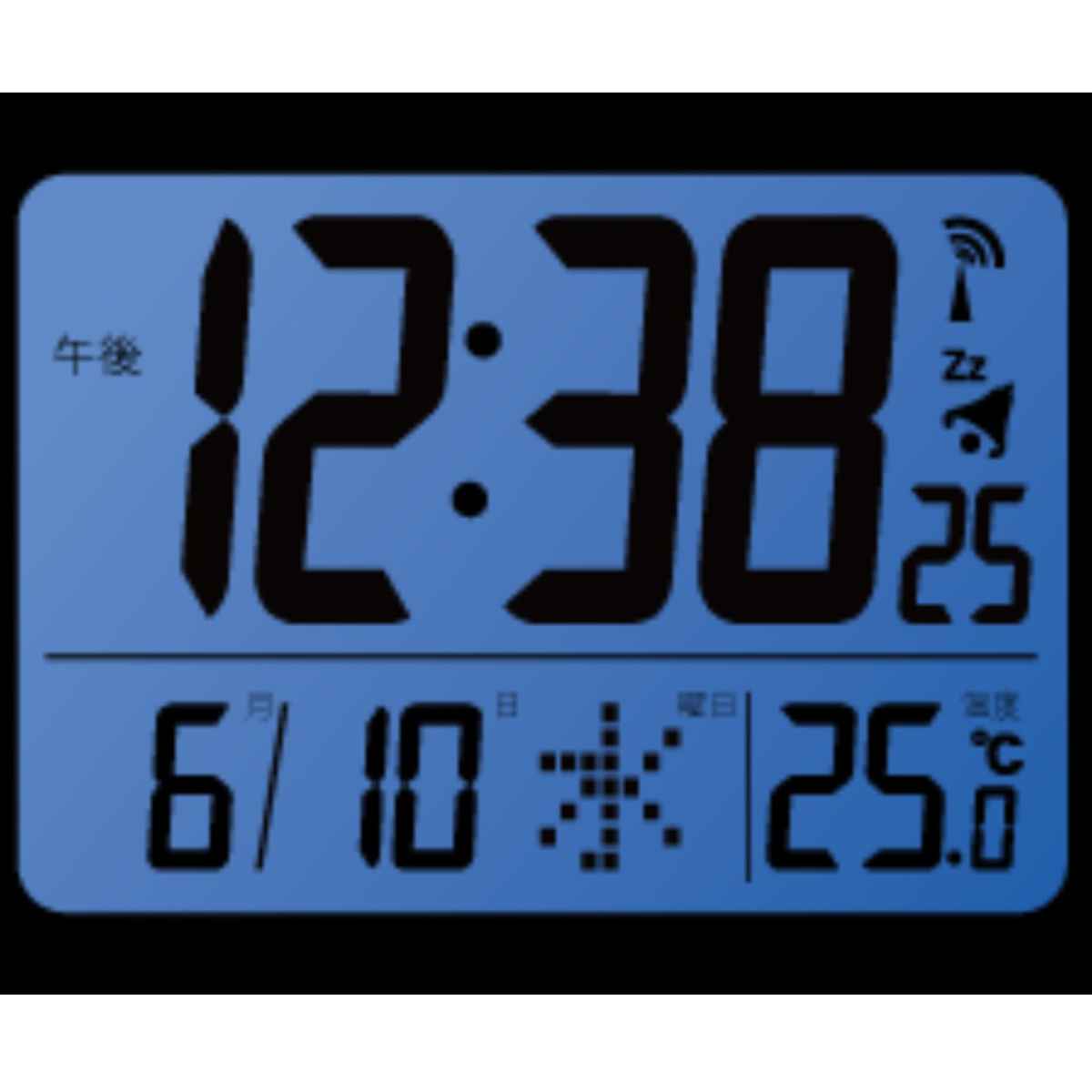 時計 MAG 電波 目覚まし ファルマン デジタル （ 電波時計 目覚まし時計 デジタル時計 置き時計 置時計 とけい クロック コンパクト めざまし時計 アラームクロック 温度計 ライト機能 シンプル 赤ちゃん 高齢者 室内環境 ）【3980円以上送料無料】 2