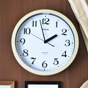 掛け時計 電波時計 直径30cm 自動点灯 灯 ライト付 ( 時計 電波 壁掛け時計 ウォールクロック 壁掛け とけい クロック アナログ 木目調 シンプル 掛...