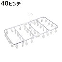 洗濯ハンガー アルモア 40ピンチ ( 洗濯 ハンガー ピンチハンガー 洗濯ピンチ 折り畳み 折りたたみ ピンチ コンパクト 洗濯ばさみ 洗濯バサミ 40 ポリ...