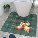 トイレマット 55×60cm 拭ける ディズニー 拭いてお手入れするマット チップ&デール チップとデール ( キャラクター チップ デール マット PVC キ...
