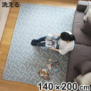 ラグ 洗える 140x200cm スパイスインテリアマット スプレー ( カーペット 絨毯 LH17669 リビング フロアマット 寝室 ベッドサイド ソファー...