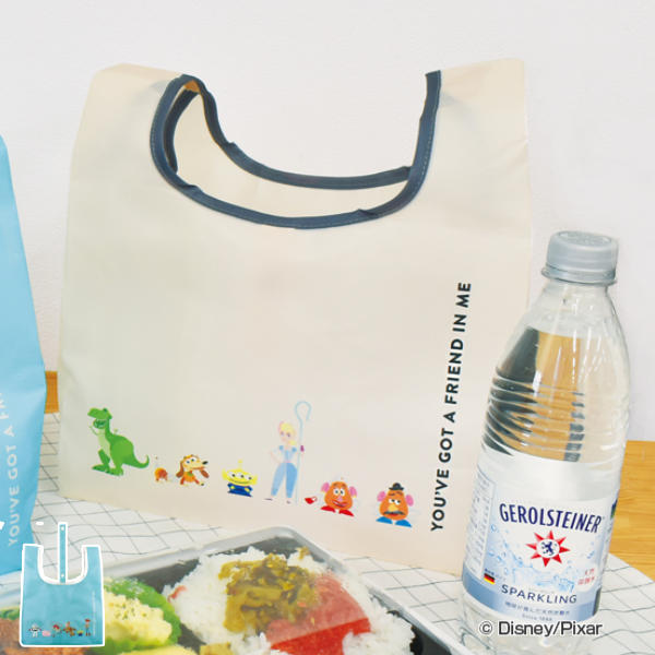 エコバッグ 折り畳み式 TOYSTORY トイストーリー （ マイバッグ エコバック ショッピングバッグ お買い物バッグ レジバッグ レジ袋 折りたたみ コンビニ コンビニサイズ コンビニ弁当 マチ広 キャラ キャラクター ディズニー ） 【3980円以上送料無料】のサムネイル