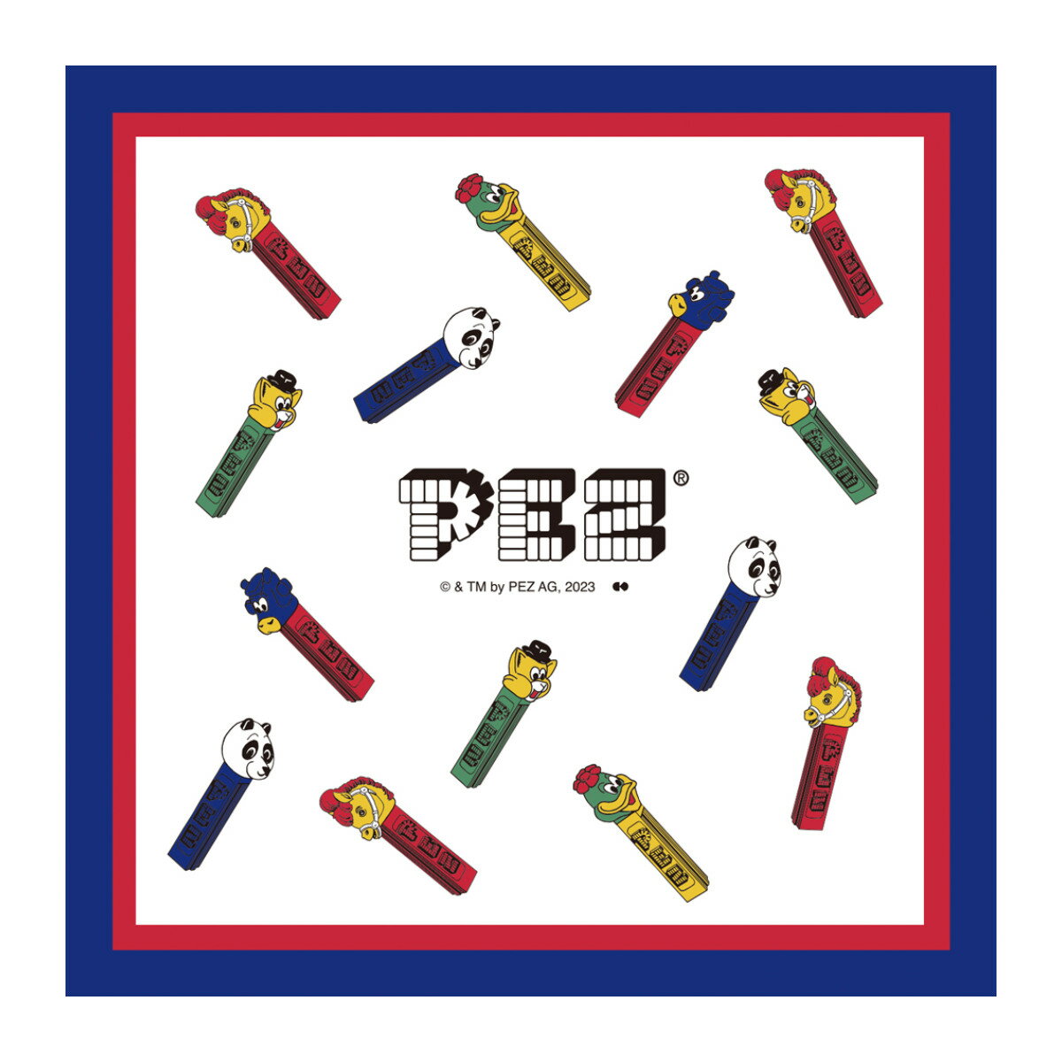 ランチクロス 43×43cm ペッツ （ PEZ ナフキン ランチョンマット 弁当包み 三角巾 給食ナフキン 正方形 日本製 弁当 弁当箱 包み 入れ 給食 お弁当箱 ランチグッズ お弁当グッズ ）【3980円以上送料無料】