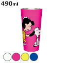 タンブラー 490ml スヌーピー PEANUTS ステンレス ( ステンレスタンブラー カップ キャラクター コーヒー 紅茶 コンビニ お茶 普段使い かわい...