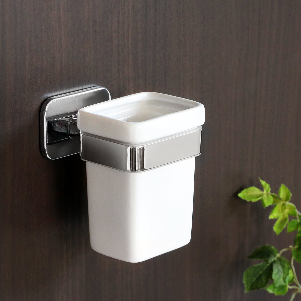 コップ BISK TORE タンブラー ビスク ( 歯みがきコップ スタンド 壁付け 陶器 ステンレス うがいコップ タンブラースタンド コップスタンド ホルダ...