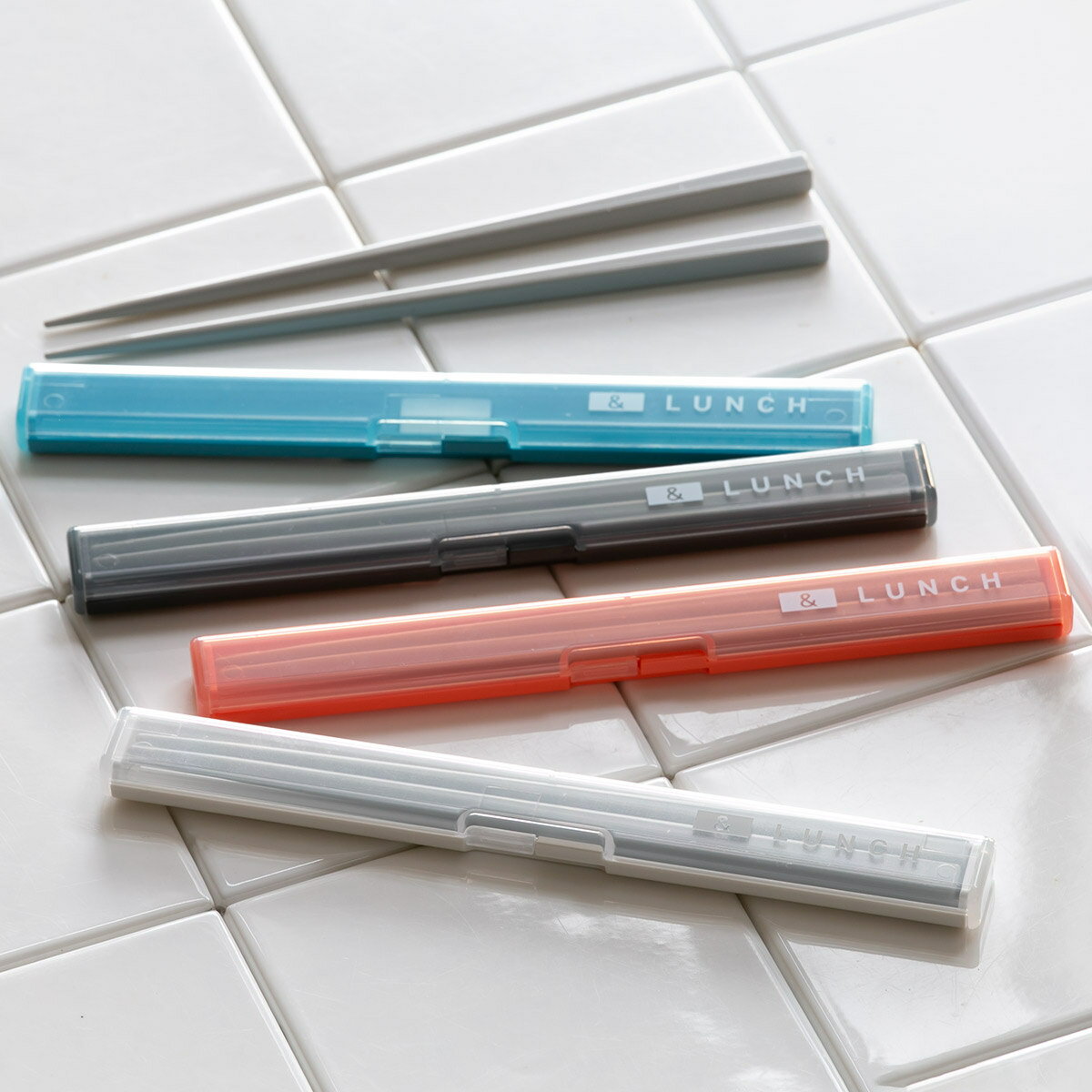 箸箱セット スリム 箸 18cm 抗菌 STOCK&LUNCH ( 食洗機対応 18センチ お箸 箸箱 はし箱 セット 銀 AG 食洗機OK お弁当用 携帯箸 ...