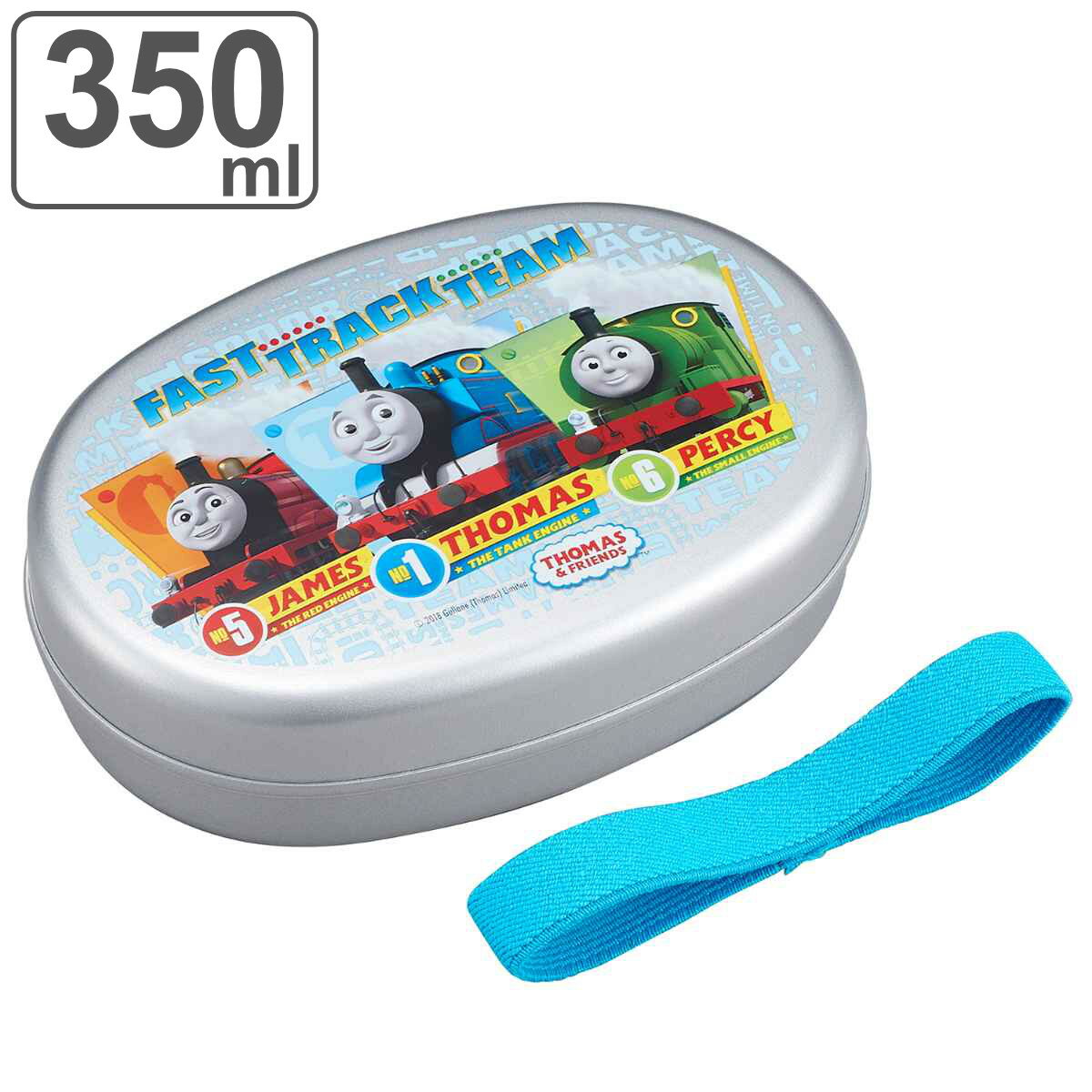 お弁当箱 アルミ 1段 350ml きかんしゃトーマス （ トーマス レンジ対応 保温庫対応 弁当箱 ランチボックス 子供 日本製 レンジOK 保温庫OK お弁当 弁当 一段 仕切り付き ランチベルト付き 幼稚園 保育園 キッズ ）【3980円以上送料無料】のサムネイル