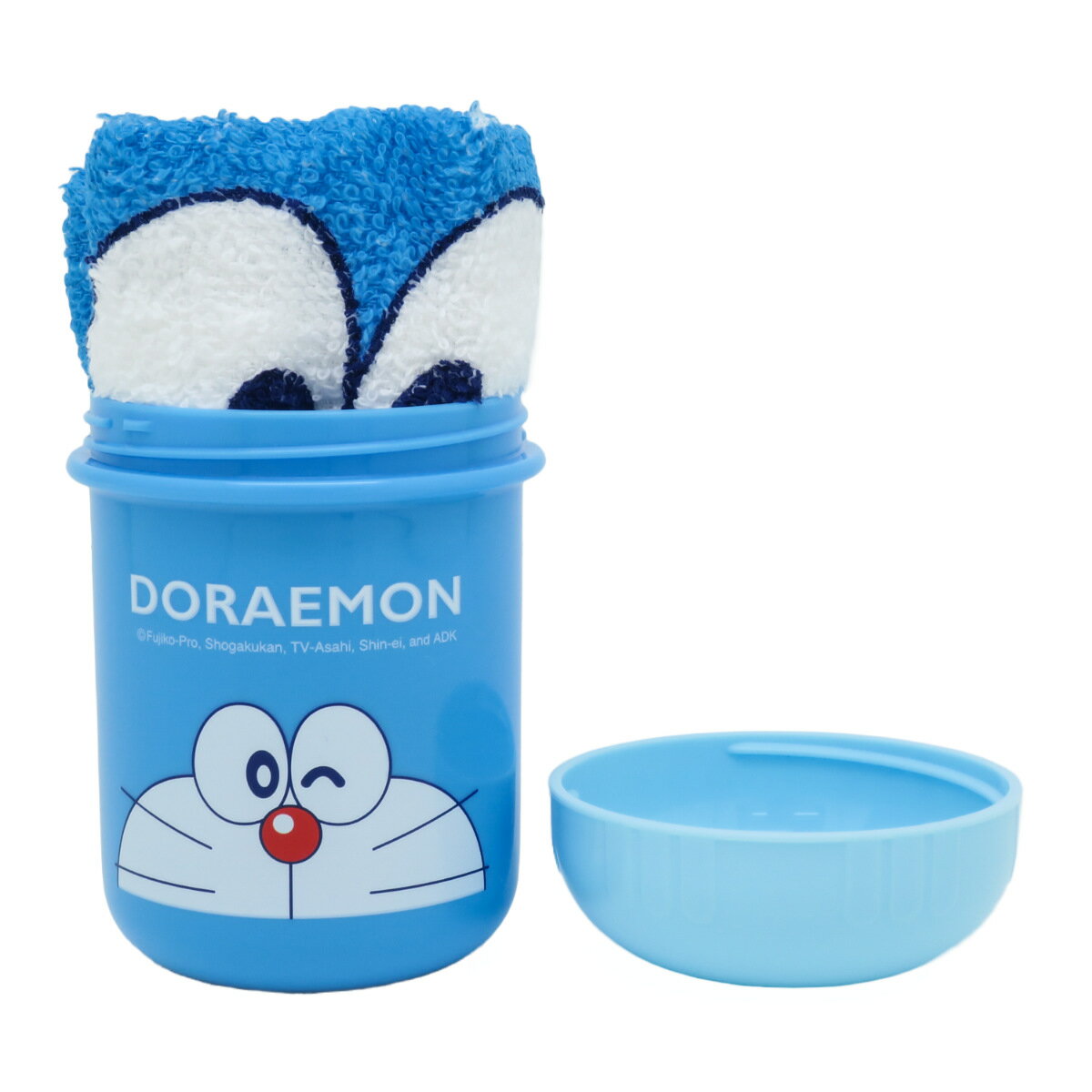 おしぼり ドラえもん ケース付き 抗菌 ( おしぼりセット ケース お手拭き タオル ハンカチ ハンドタオル 子供 おしぼりタオル おしぼりケース ケース付 手...
