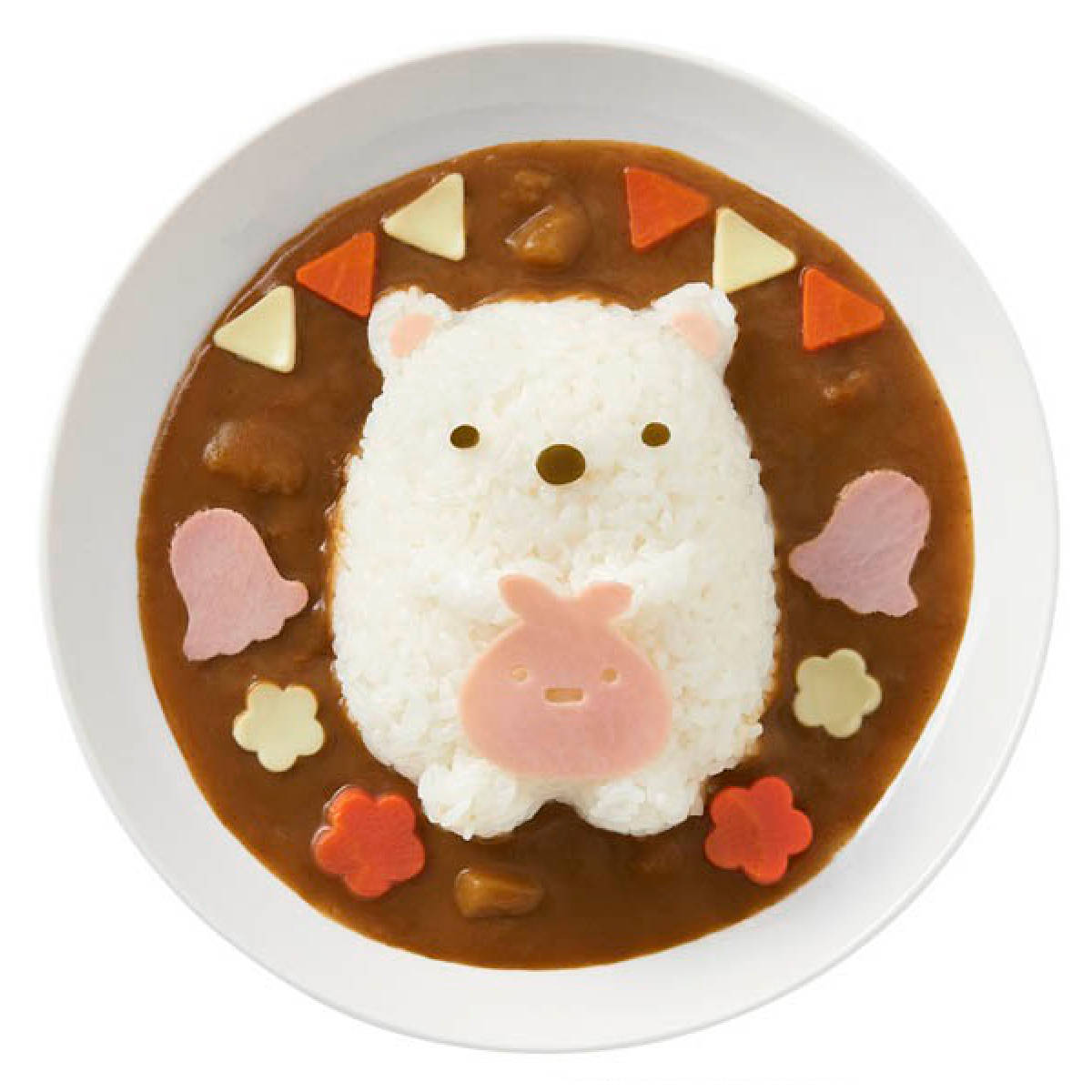 ごはん型 すみっコぐらし （ しろくま ご飯型 ご飯抜き型 デコカレー キャラカレー 簡単 子供 ライス型 ご飯押し型 デコ型 押し型 キッズ ）【3980円以上送料無料】