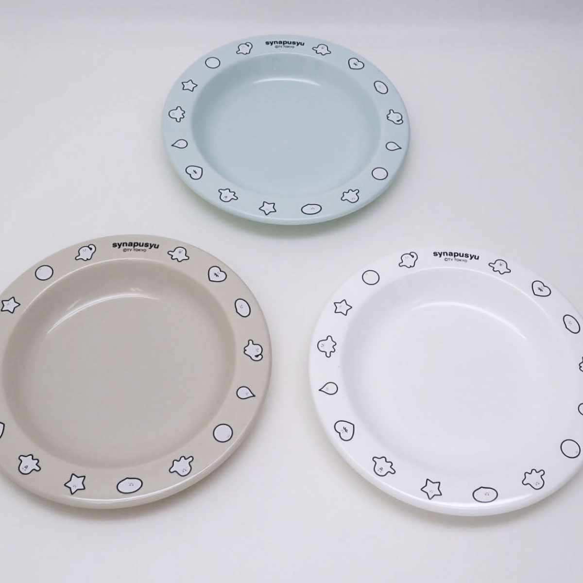 プレート 3枚入り 15cm シナぷしゅ プラスチック （ 食洗機対応 電子レンジ対応 皿 お皿 中皿 取り皿 子ども用 キャラクター 軽い 割れにくい ピクニック バーベキュー キャンプ 行楽 ホームパーティー かわいい ）【3980円以上送料無料】 colorfulbox-10168674 お弁当グッズのカラフルボックス サンプル画像2