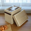 ブレッドケース 天然木桐材のパン収納庫 ( 天然木 桐 パン収納 パン収納庫 パン入れ 食パンケース 食パン入れ 食パン保存 食パン パン 保存 保管 フタ付き...
