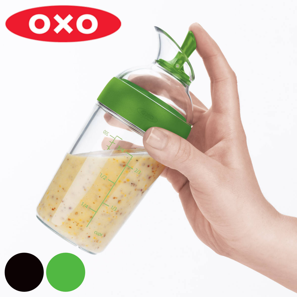 OXO ドレッシングシェーカー 小 （ オクソー ドレッシングボトル 調味料入れ 調味料容器 食洗機対応 200ml BPAフリー 手作りドレッシング プラスチック製 キッチン小物 キッチンツール ） 【3980円以上送料無料】