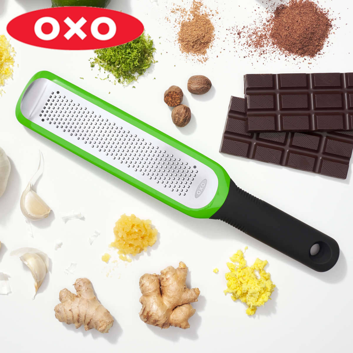 OXO すりおろし器 ゼスター （ オクソー 下ろし金 おろしがね すりおろし おろし金 おろし器 薬味おろし カバー付き 食洗機対応 すり器 皮むき器 ステンレス レモン 柑橘類 ニンニク しょうが チョコレート おしゃれ ） 【3980円以上送料無料】