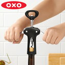 OXO ワインオープナー ボトルオープナー付き ( オクソー コルク 栓抜き オープナー ウィング コルク抜き ワイン コルクスクリュー ボトルオープナー おし...
