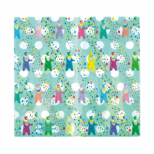 マスク ケース 抗菌 3ポケット ホラグチ カヨ colorful bear ( 持ち運び マスクケース マスク入れ マスク収納 マスクストッカー 日本製 使い...