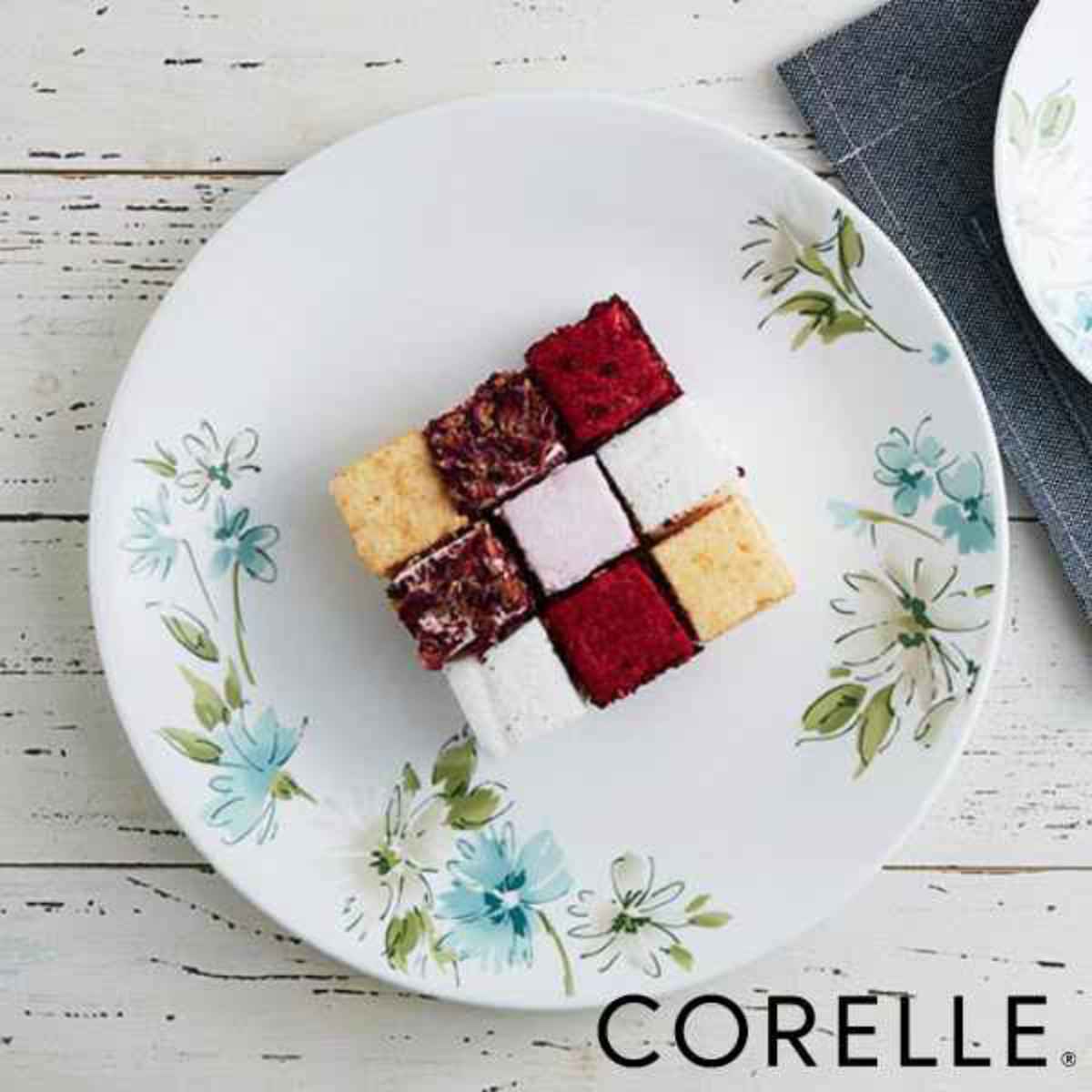 プレート 26cm コレール CORELLE フェアリーフローラ （ 食洗機対応 電子レンジ対応 オーブン対応 お皿 白 大皿 丸皿 盛皿 耐熱 白い食器 平皿 パスタ皿 メイン おかず ワンプレート 花柄 洋食器 おしゃれ ）【3980円以上送料無料】