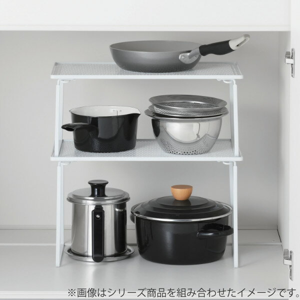 キッチンラック 高足タイプ 積み重ね棚 スチール製 キッチンフィット （ キッチン...
